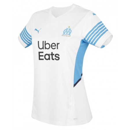 Billiga Fotbollströjor Olympique de Marseille Dam Hemma tröja 2021/22 Kortärmad